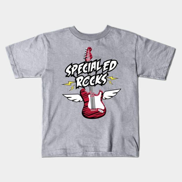 Special Ed Rocks Kids T-Shirt by psiloveyou